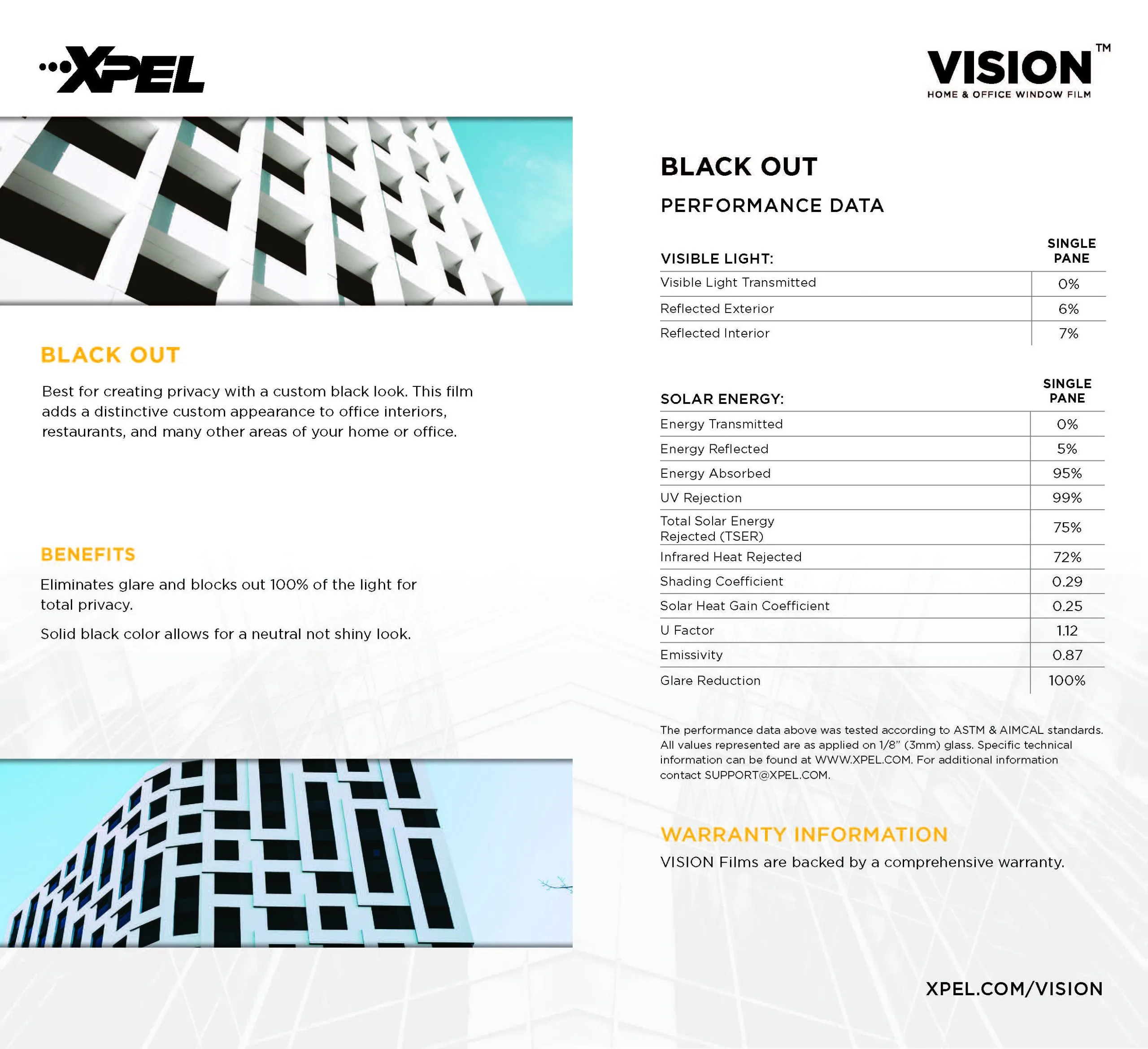 XPEL Vision blackout film