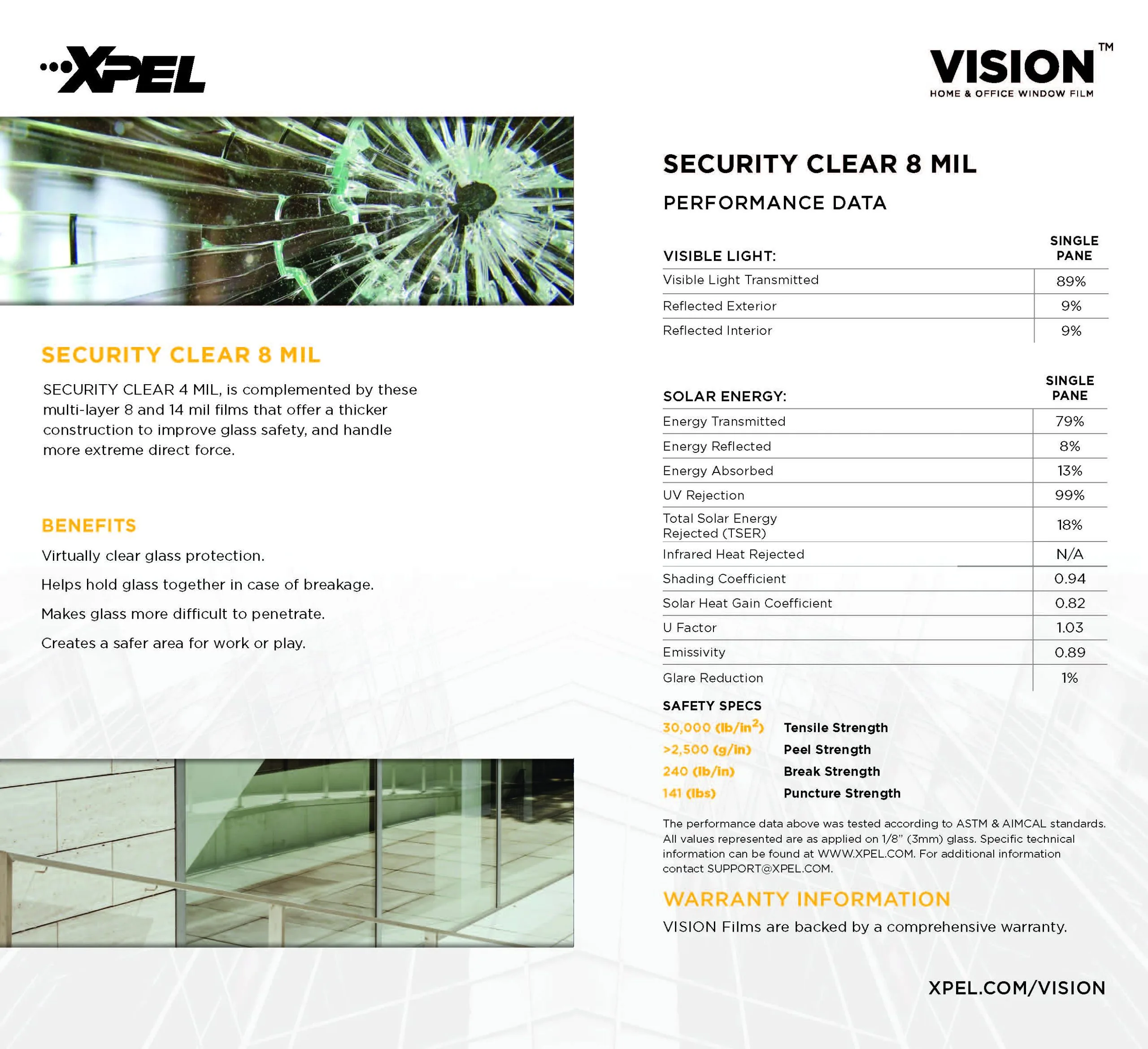XPEL Vision security clear film