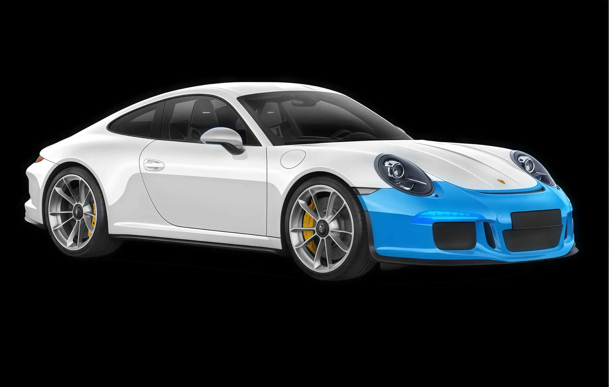 Front bumper paint protection film package diagram